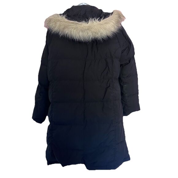 LL Bean Women’s Black Down Insulated Parka Puffer Ultrawarm Jacket M - Picture 2 of 11